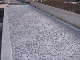 彩色压印混凝土路面