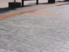 彩色压印混凝土路面