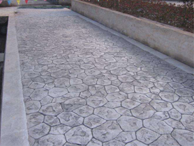 彩色压印混凝土路面