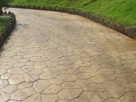 彩色压印混凝土路面