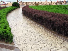 彩色压印混凝土路面