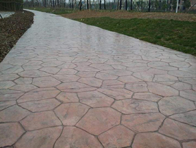 彩色压印混凝土路面