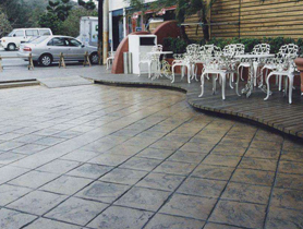 彩色压印混凝土路面