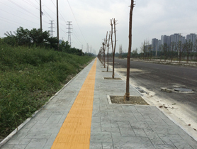 彩色压印混凝土路面