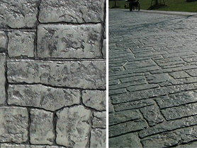 彩色压印混凝土路面