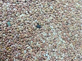 彩色天然胶粘石路面