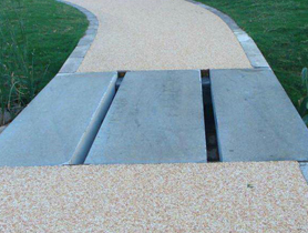 彩色天然胶粘石路面