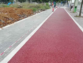 彩色透水混凝土路面