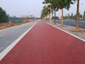 彩色透水混凝土路面