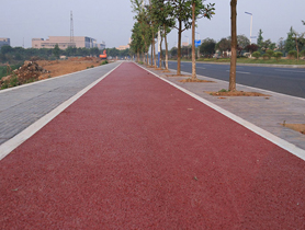 彩色透水混凝土路面