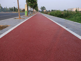 彩色透水混凝土路面