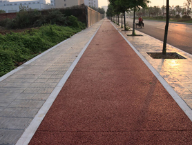 彩色透水混凝土路面