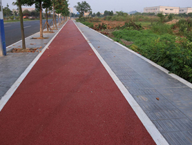 彩色透水混凝土路面